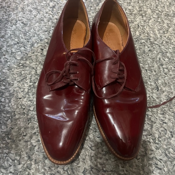 Madewell Patent Bobbie Oxfords Sz 8 - Picture 3 of 4